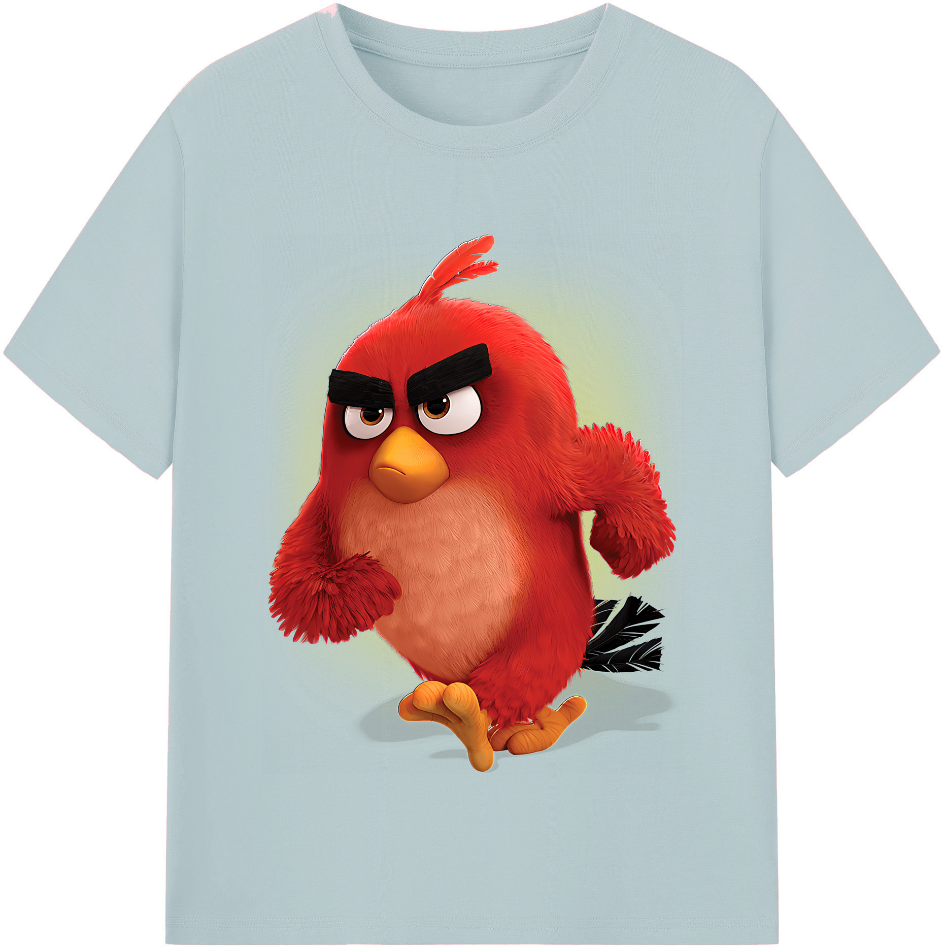 （画像用） Angry Birds アングリーバード 綿100％半袖Tシャツ（フロントプリント）